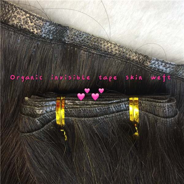 Invisible skin weft hair extensions factory